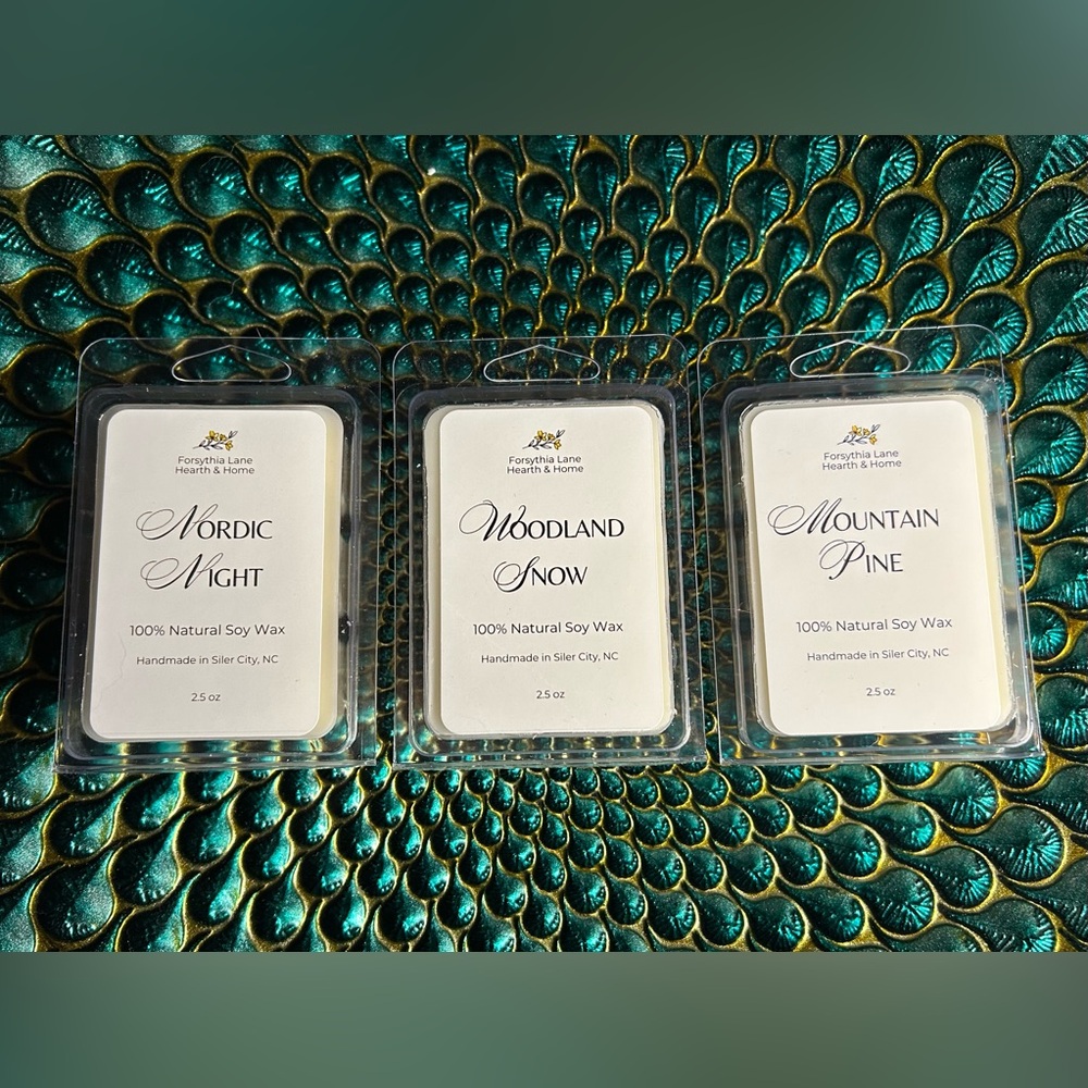 Wax Melt Winter Fragrance Trio, 100% Natural Soy‎ Wax